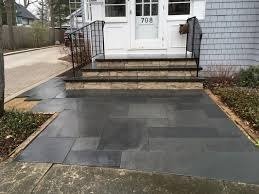 Bluestone front walk and steps